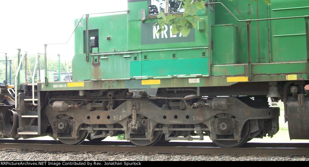 NREX 7287, detail of front truck